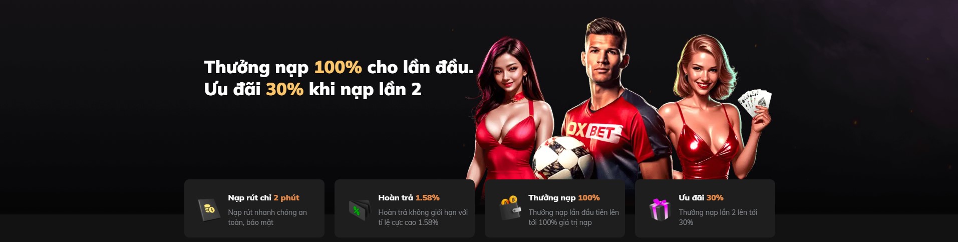 Thưởng nạp lần đầu tại Oxbet