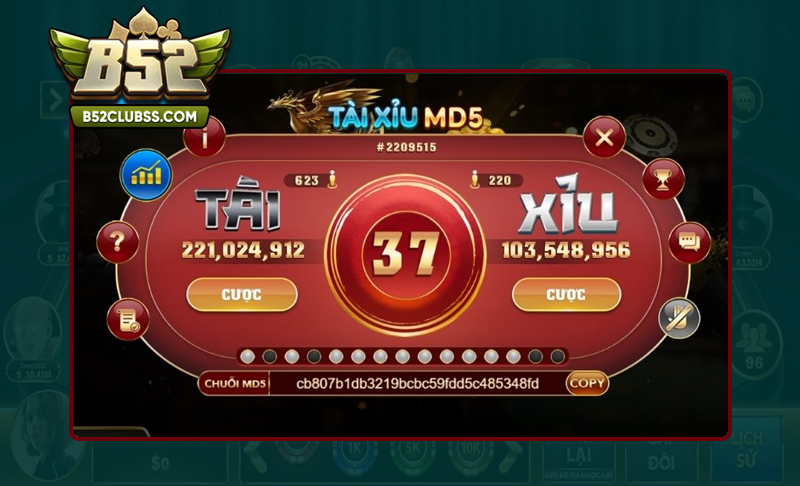 Siêu phẩm Tài xỉu MD5