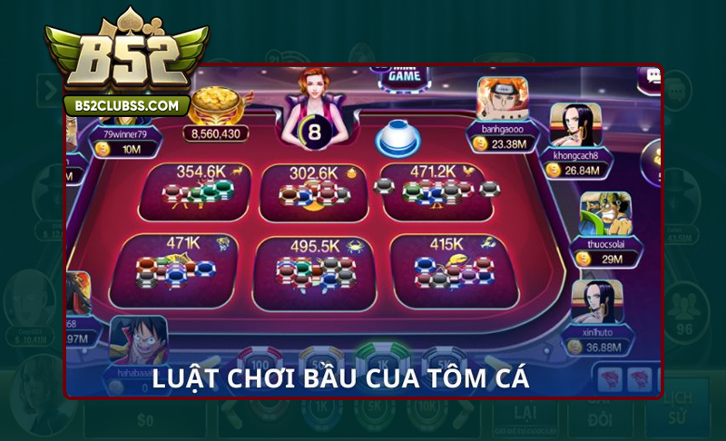Luật tham gia chơi bầu cua tại B52 Club